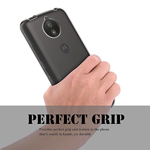 LK Moto C Plus Funda  Carcasa Cubierta TPU Silicona Goma Suave Case Cover Ultra Fino Anti-Ara  azos - Clara