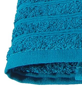 Wellness Saunatuch petrol – blau, Badetuch XXL bestickt mit Sauna 80×200 cm aus 100 % Baumwolle - 2