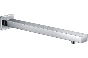 Rainsworth Chromowane mosiężne ramię prysznicowe 400 mm do głowicy prysznicowej