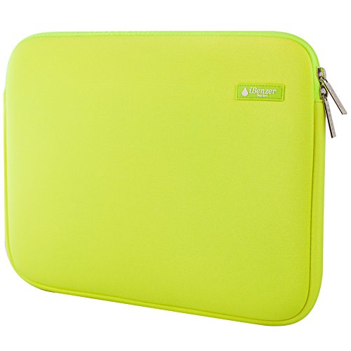 iBenzer - Deluxe Laptop-Hülsen-Beutel-Abdeckungs-Fall für alle 13-Zoll-Laptop-Computer - Macbook Pro 13 '' / Macbook Air 13 '' / Macbook Pro 13 '' mit Retina-Display (Limette BH-MP13LM)