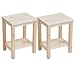 Produktbild Nachttisch ihouse aus Holz, natürliche Kiefer Tisch Nachttisch Schlafzimmer Wohnzimmer-Beistelltisch Beistelltisch 2er Set beech