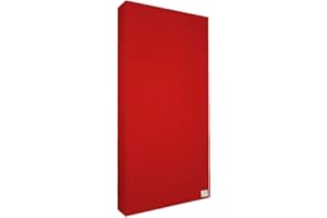 Addictive Sound Panel Acustico Pared Standard 100x50x11 (1 Pieza) - Absorbente Acústico Con Tela Acustica 180 g/m2 - Paneles Acusticos - Panel Acústico - Decoracion Pared - Rojo Intenso