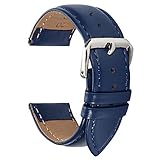gepolsterte Lederarmband peplacement blau 15mm für Damen Sport-Uhrenarmband