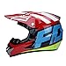 Produktbild WZFC Crosshelm Motocross Enduro Downhill Helm Motorradhelm Integralhelm (Model-Fox-5),Red,S