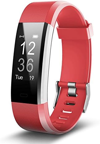 WEIJUNCHEN Pulsometer Fitness Watch Smart Bracelet Gps Smart Band Activity Tracker Pedometer Smart Watch Vibrating Alarm Clock,Red