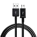 Produktbild TPulling 1pc V8 Android Datenkabel V8 1m Standard Schnittstelle USB Micro Datenkabel Für Samsung Galaxy s7 Edge (schwarz)