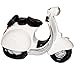 Produktbild Spardose -  Roller / Motorrad - Weiss  - stabile Sparbüchse aus Kunstharz - Fahrzeug Sparschwein lustig witzig - Krad Modell / Moped - Autos / Reise - Reise..