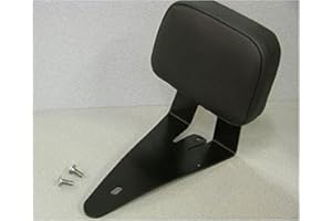 SHOP BIKERS MONTANT DE SISSY-BAR DETACHABLES MONOBLOC Dossier pour passager arrière /Coussin Court Sissy Bar Noir à démontage rapide pour Compatible avec Harley Davidson Sportster