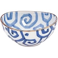 TOKYO design studio Estudio de diseño de Tokio Mixed Cuencos 10,5 x 5 cm fk-413, Azul/Blanco