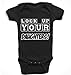 'Lock up your daughters!' cute baby boy babygrow romper sleepsuit (0-3 months, Black)