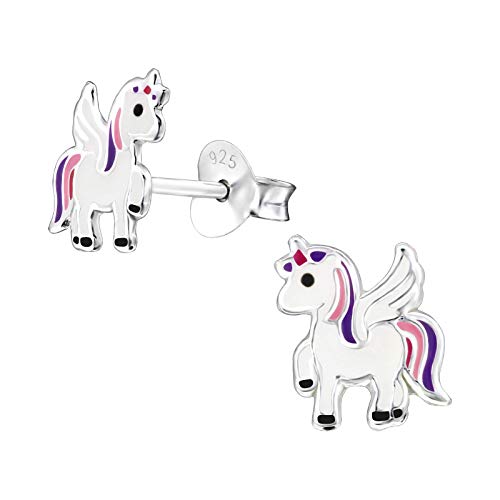 Katy Craig Boucles d'oreilles Licorne Argent sterling