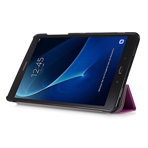 Galaxy Tab A 2016 T585N Hülle,Samsung Tab A 10.1“ Cover – Ultra Slim PU Leder Schutzhülle mit Stand Tasche Hülle für Samsung Galaxy Tab A 10.1 Zoll Wi-Fi/ LTE (2016) SM-T580N/SM-T585N Tablet Flip Case Cover,Lila - 4