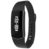 Herzfrequenzmessung Armband, koiiko® Bluetooth 4.0 Präzise Dynamische Herzfrequenz Armband verstellbar Armbänder IP67 wasserabweisend Touch Bildschirm Schrittzähler Nachricht Call Handgelenk Bands Sport Sleep Activity Tracker