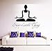 Produktbild 68x75 cm neue moderne yoga wandtattoo zitat vinyl aufkleber genießen kleine sachen yoga studio home wohnzimmer dekor