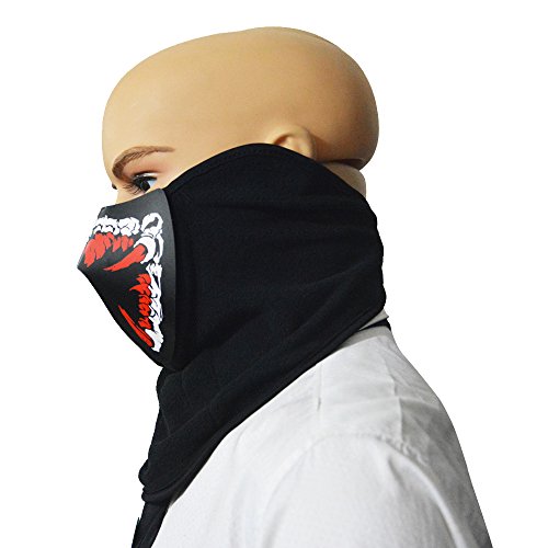 LED Costume Mask Sound Activated, Aohro Cosplay Light Up Party Cyber Rave Mask for Halloween Club Festivals Christmas Gifts Birthday Parties Flashing Sound reactive Balaclava Shield--Teeth reviews LED Costume Mask Sound Activated, Aohro Cosplay Light Up Party Cyber Rave Mask for Halloween Club Festivals Christmas Gifts Birthday Parties Flashing Sound reactive Balaclava Shield--Teeth