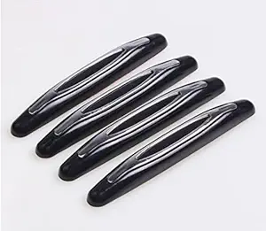 Lucario Door Guard Trim 4pcs Car Door Edge Guards Trim Cover Strip Corner Bumper Anti-Collision Scratch Protector (Dark Gray)