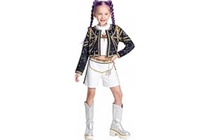 HDAKDDHG Kpo-p Demon Costumes Girls Kids Ru-mi Zoey Mira Halloween Hunter Costume Halloween Party Anime Cosplay Uniform