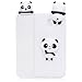 Produktbild Samsung Galaxy J7 2017 Hülle Silikon, LuckyW 3D Carton Handyhülle für Samsung Galaxy J7 (2017) SM-J730F (European Version) Soft Silikon Tasche Transparent Clear Klar Durchsichtig Ultra Slim Thin Dünne Schutzhülle Weiche Flexibel Kratzfeste Scratch-Resistant Stoßfest Shockproof Etui Bumper Case - Weißer Panda