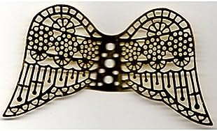 Filigree Angel Wings, 6x3.5cm, - Gold, pk of 2