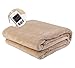 Produktbild Authda Heizdecken für Bett mit Abschaltautomatik 180x200,4 TemperaturstufenWärmeunterbett Plüsch für 2 Personen für Doppelbett Fernbedienung Wärmekissen (180X80cm)