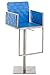 Produktbild Barhocker Moskau Edelstahl blau