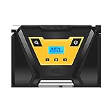 ● [Pantalla inteligente y detección digital precisa] Con la pantalla LED digital y la medición precisa de la presión de los neumáticos, puede establecer el valor estándar de la presión de los neumáticos con mayor precisión. Puede verificar la presión de los neumáticos en cualquier momento para inflar y proteger el neumático.