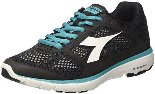 Diadora Women’s X W Running Shoes, Black (Nero Jet/Bianco), 8 UK