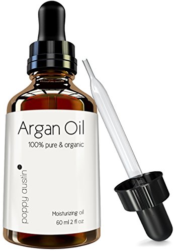 Pure Argan Oil for Hair and Skin by Poppy Austin®. The Finest, Most Exquisite, Triple Purified Moroccan Argan Oil. Organic, Cold Pressed & Responsibly Sourced. 3 months supply in one HUGE 60ml bottle