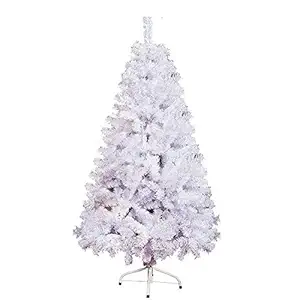 Priya Party Decoration Christmas Pine Tree White Tree - 6FT