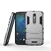 Produktbild Moto X Force Hülle, SsHhUu Stoßsichere Dual Layer Hybrid Tasche Schutzhülle mit Ständer fürMoto X Force (5.4") Grau