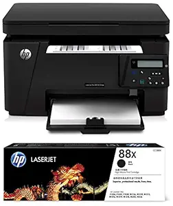 HP Laserjet Pro M126nw Multi-Function Monochrome Laser Printer & HP 88X Toner (Black)