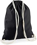 Knuffiges Einhorn Unicorn / Turnbeutel mit Fun Motiv Aufdruck / Geschenk Rucksack GYM Beutel Jutebeutel Hipster, Color:Black (Schwarz) -