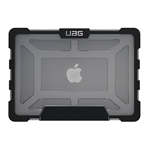 URBAN ARMOR GEAR Schutzhülle für Apple MacBook Pro Retina 13″ (Nicht kompatibel mit Version Late 2016) – grau/transparent [Lüftungsschlitzaussparungen | Stoßfest | Anti-Rutsch Füße] – UAG-MBP13-A1502-ASH - 6