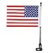 Produktbild RENCALO Universal Motorrad Fahrrad Amerikanische USA Flagge Fahnenstange Gepäck Halterung Für Harley