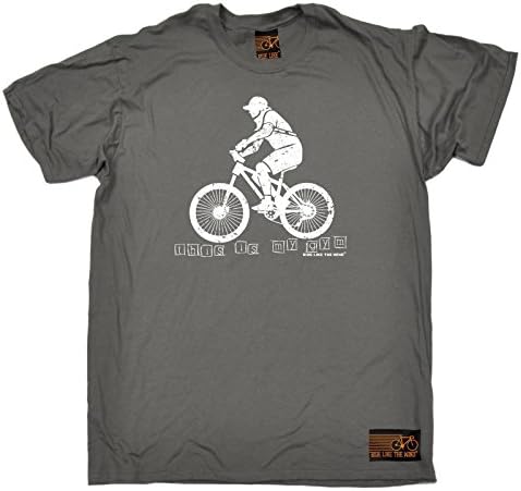 Ride Like The Wind Men's Gym Grey T-Shirts - Workout Training Cycling T-Shirt Funny Cycle t Shirt Unique Christmas Birthday Presents and Gifts For him
