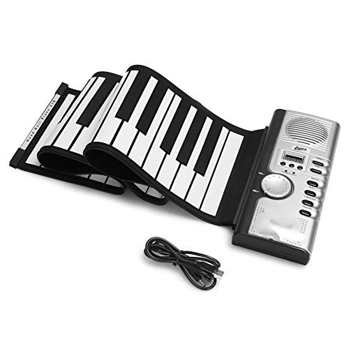 Preisvergleich Produktbild LuckyAnn Faltbare 61 Tasten Flexible Soft Electric Digitales Rollup-Keyboard-Piano