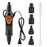  【Einstellbare Temperatur】 Einstellbare Temperatur zwischen 20 und 35 Grad. Bietet genaue thermische Kontrolle. Stellen Sie die gewünschte Temperatur mit dem Controller ein und stellen Sie sie ein. Behalte konstante und stabile Temperaturen für deine Wasserlebewesen.