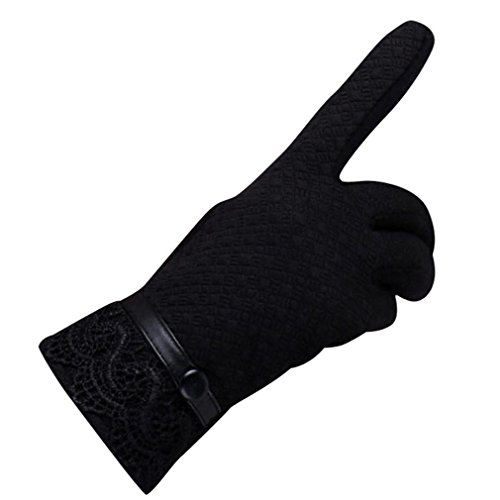 Gloves,Tefamore Fashion Womens Touch Screen Winter Outdoor Sport Warm Gloves (Black)