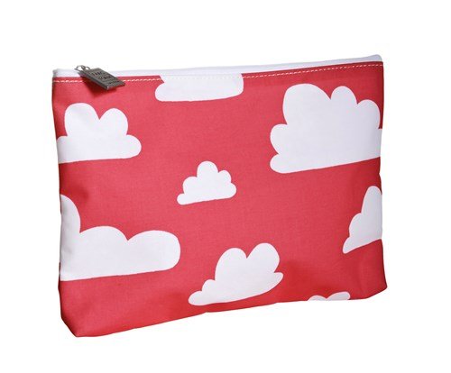 Farg Form Small Bag with Cloud Print (Red)