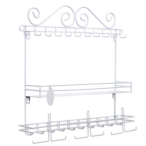 Preisvergleich Produktbild Songmics Schmuckregal Accessoires-Regal Schmuckhänger Kettenständer Armbandständer JDS19W