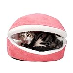 LvRao-2-in-1-Pet-Casa-Nido-a-Forma-di-Conchiglia-Accogliente-Caldo-Cuscino-Cuccia-Morbido-Letto-per-Cani-Animale