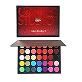  Beauty Glazed 35 Farben Lidschatten-Palette Matt und schimmernd, wasserfestes, langlebiges Lidschatten-Pulver, Ocean Nature Warm Smoky Color Neutral Tone Kosmetik-Palette Pigment Lidschatten-Kosmetik