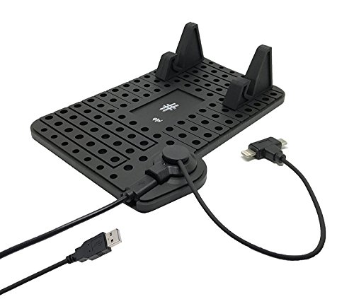 qtpi KFZ Halterung für Smartphone Rutschfest ohne kleben inklusive Ladestation (USB) - 9