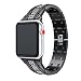 Produktbild For Apple Watch Series 3 KanLin Genuine Stainless Steel Watch Bracelet Band Strap 42MM (Black)