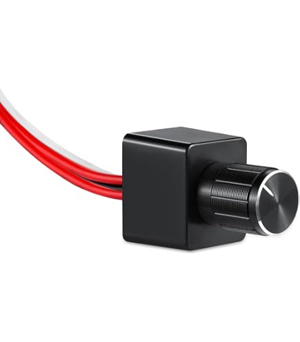 2x DC 12-24V LED PWM Dimmer – 8A, Stufenlos Dimmbar, Mit Steckerkabeln