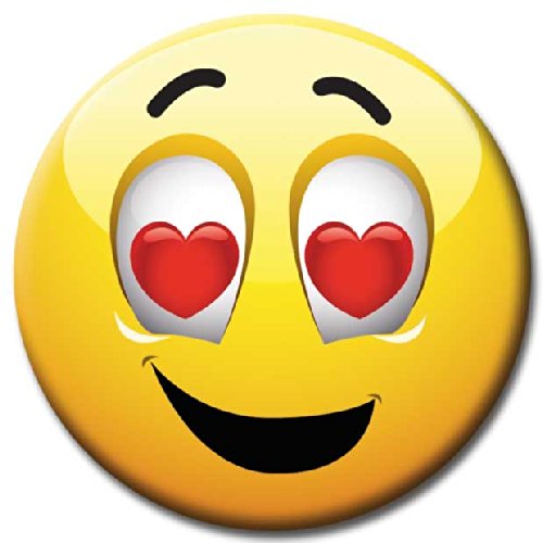 Smileys – Kühlschrankmagnete – Gute Laune Magnete 6er-Set Ø 5 cm – Emoticons Magnete Emojis für Magnettafel Whiteboard Memotafel - 6