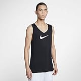 Dri-Fit Technology Nike M NK Dry Top SL Crossover BB Tank de Baloncesto, Hombre, Black/White, L