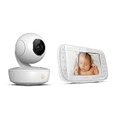 Motorola MBP 50 Video Babyphone mit 5.0 Zoll Farbdisplay und bis zu 300 Meter Reichweite, weiß - 3