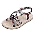 Produktbild TPulling Kinder Floral Cross Band zurück mit weichen Boden Strand römischen Sandalen Sport Anti-Rutsch-Sandalen und Hausschuhe Freizeitschuhe