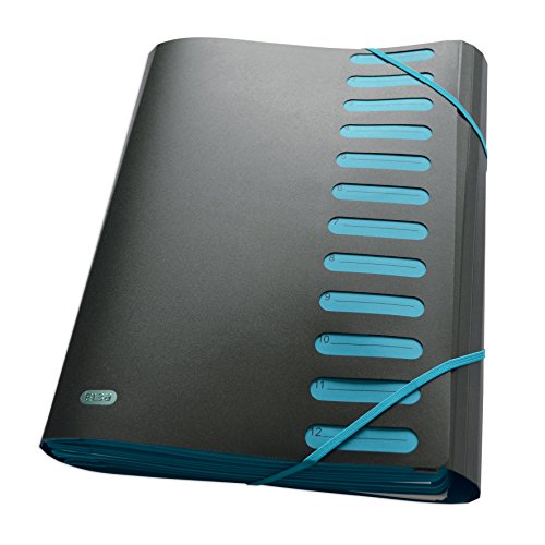 Elba 400009067 - Clasificadora con goma 12 separadores colores surtidos Elba 400009067 - Clasificadora con goma 12 separadores colores surtidos